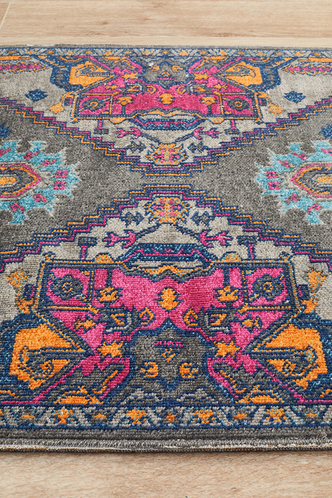 Eternal Whisper Quad Grey Runner Rug Rug Culture