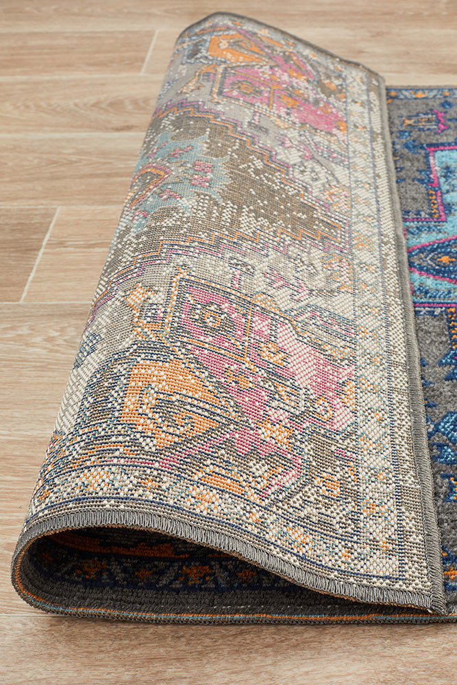 Eternal Whisper Quad Grey Runner Rug Rug Culture