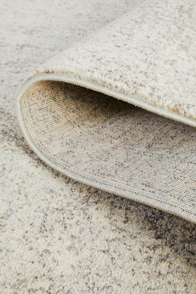 Evoke Shine Silver Transitional Runner Rug Rug Culture