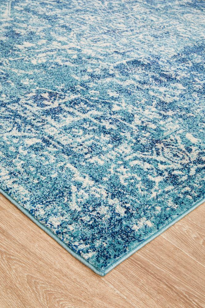 Evoke Muse Blue Transitional Rug Rug Culture