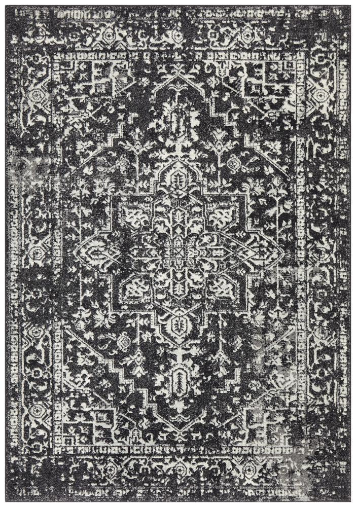 Evoke Scape Charcoal Transitional Rug Rug Culture