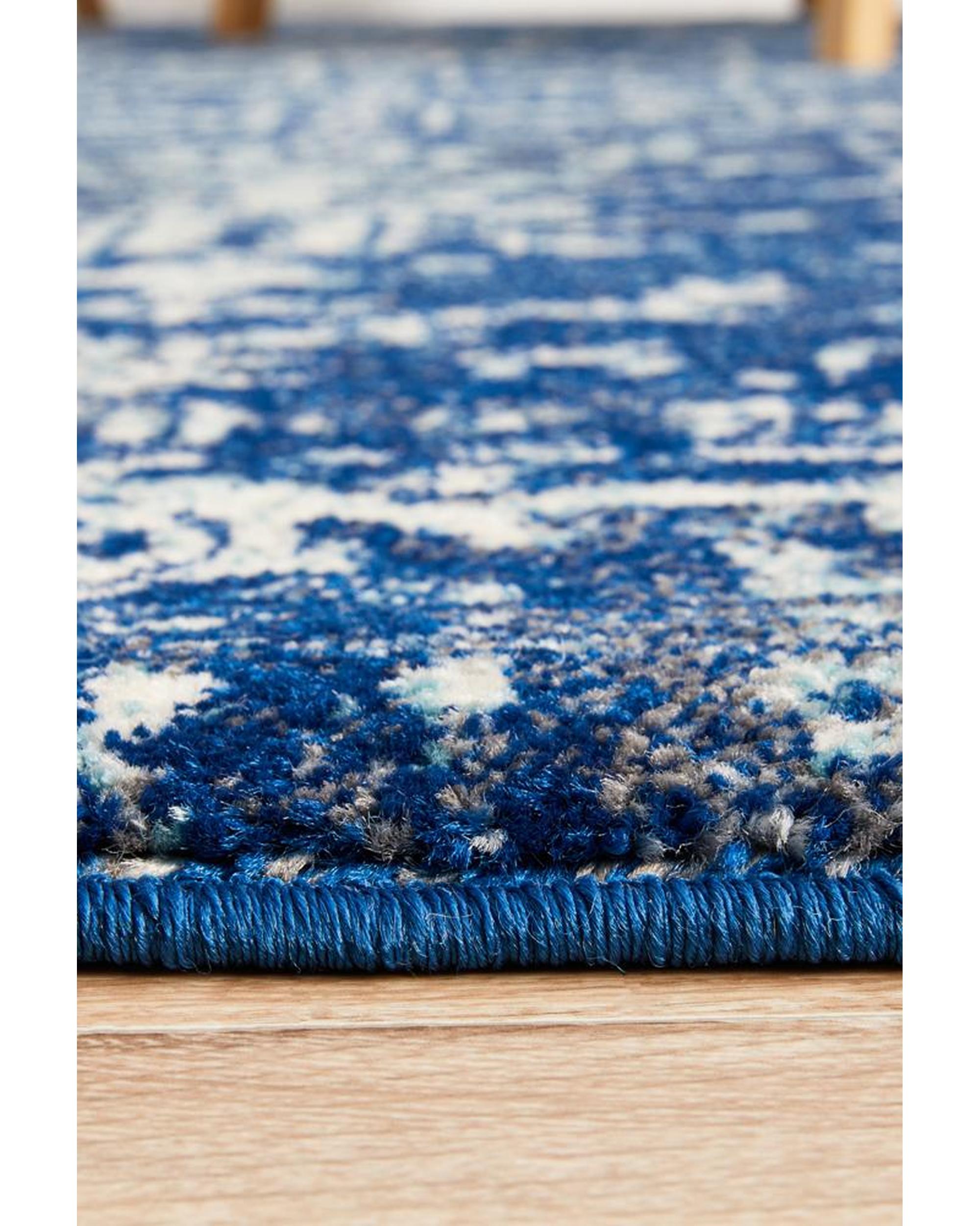 Evoke Contrast Navy Transitional Rug Rug Culture