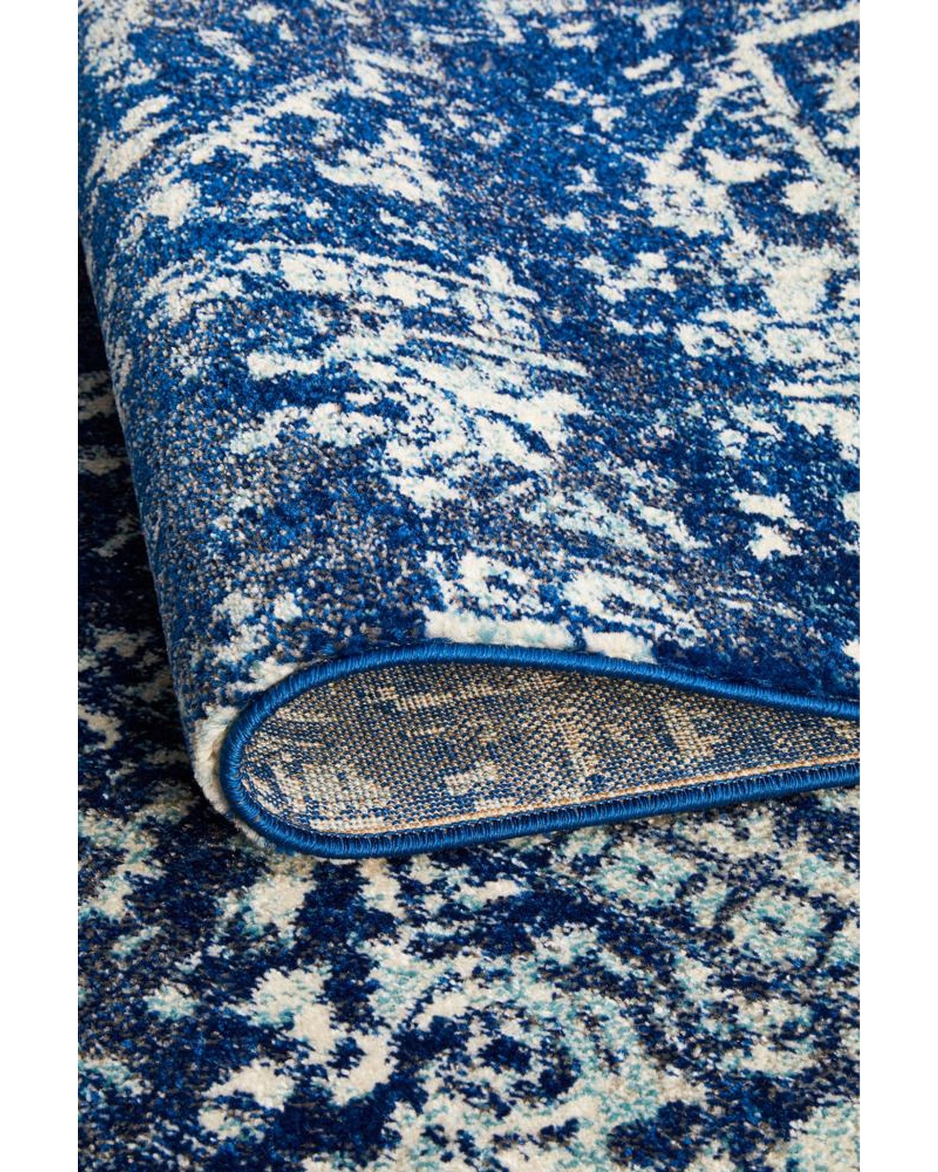 Evoke Contrast Navy Transitional Rug Rug Culture