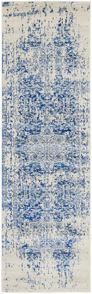 Evoke Horizon White Navy Transitional Rug Rug Culture