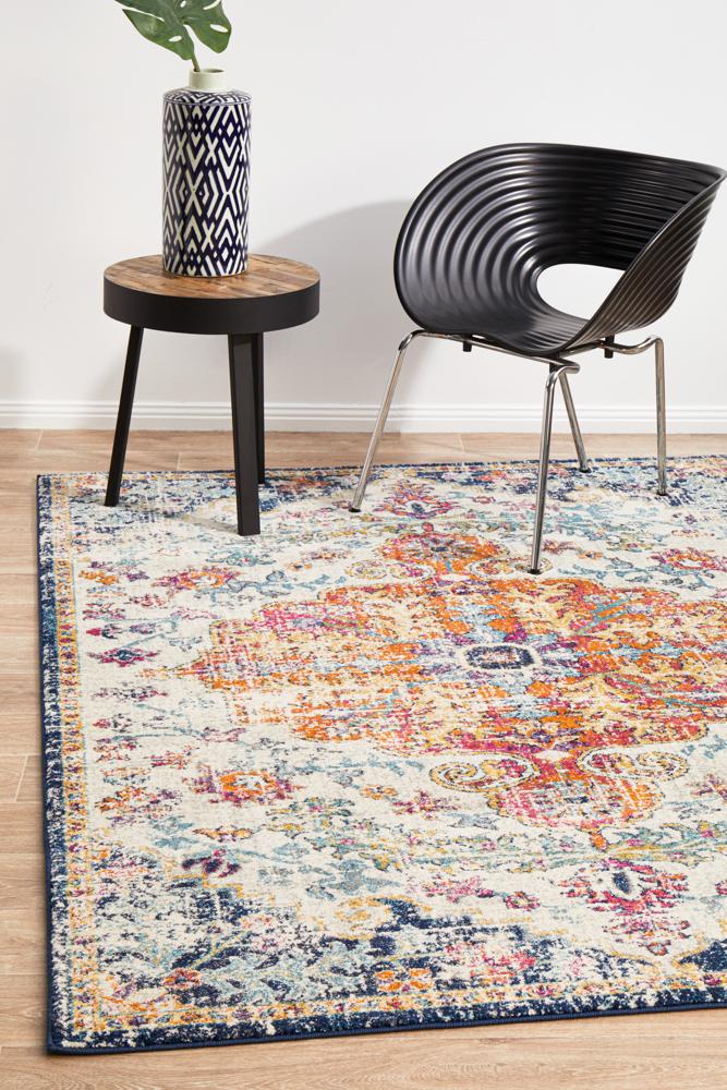 Evoke Carnival White Transitional Rug Rug Culture