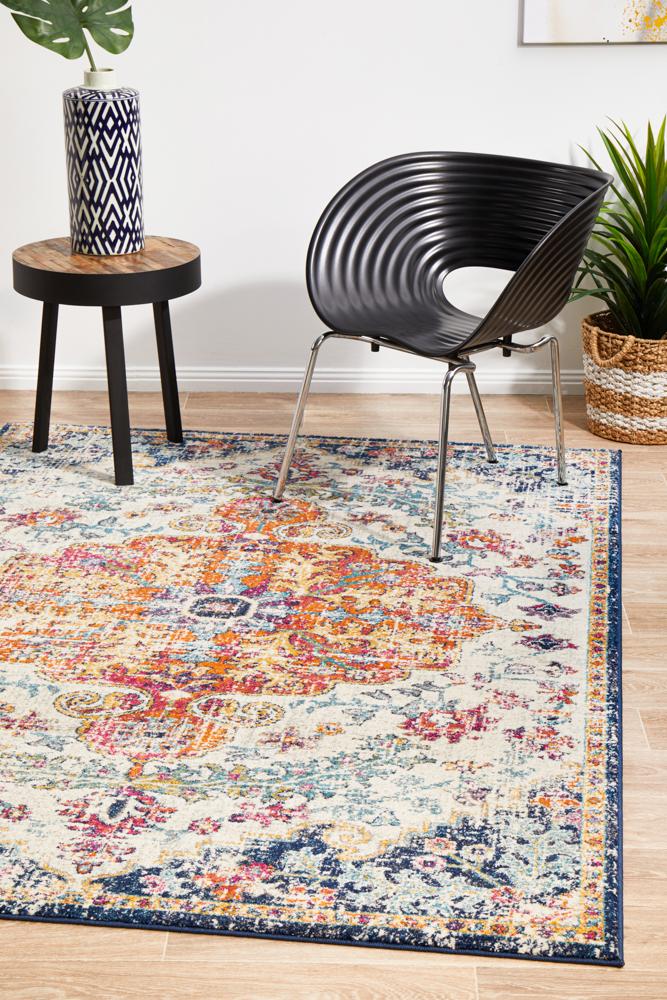 Evoke Carnival White Transitional Rug Rug Culture