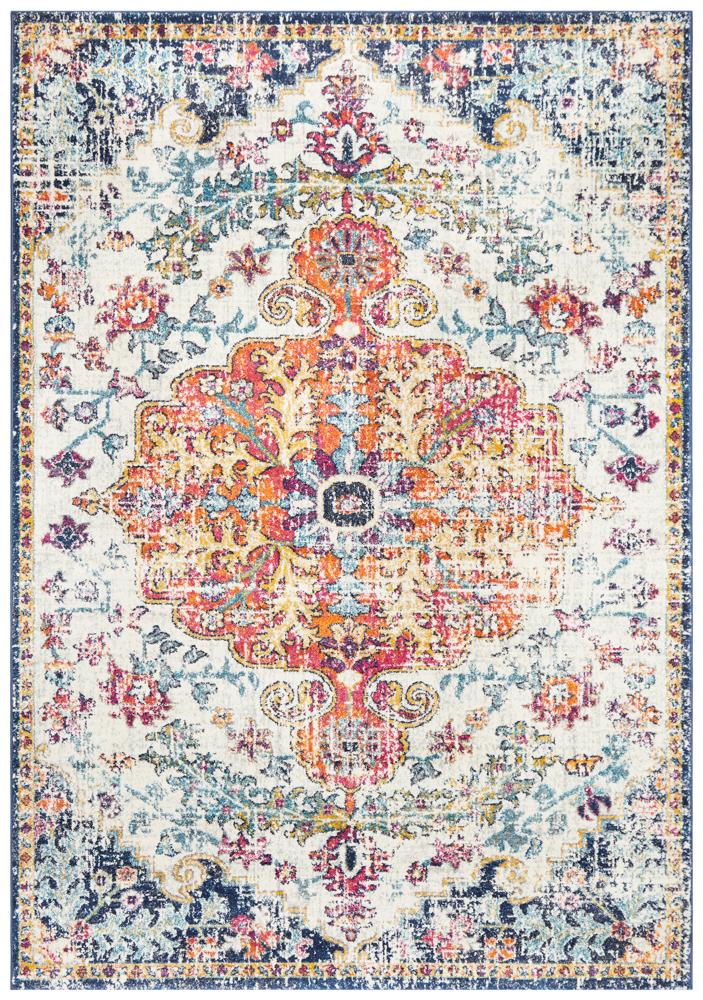 Evoke Carnival White Transitional Rug Rug Culture