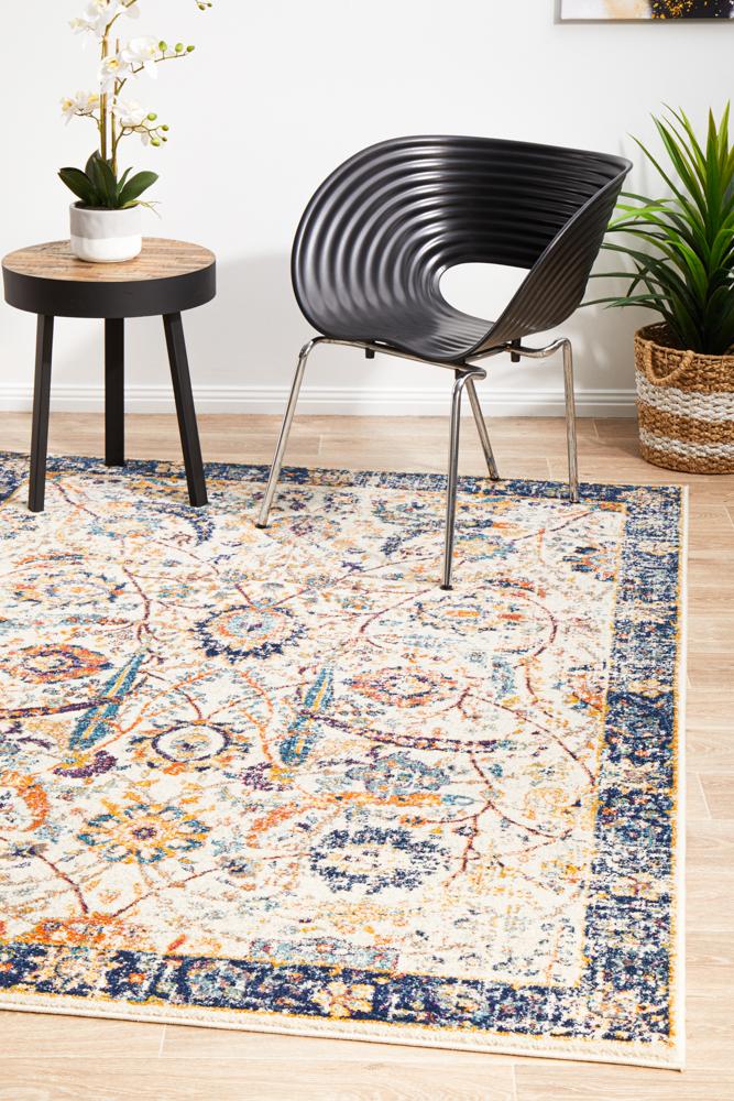 Evoke Peacock Ivory Transitional Rug Rug Culture