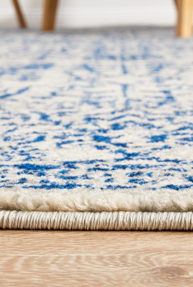 Evoke Frost Blue Transitional Rug Rug Culture