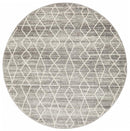 Evoke Remy Silver Transitional Round Rug Rug Culture