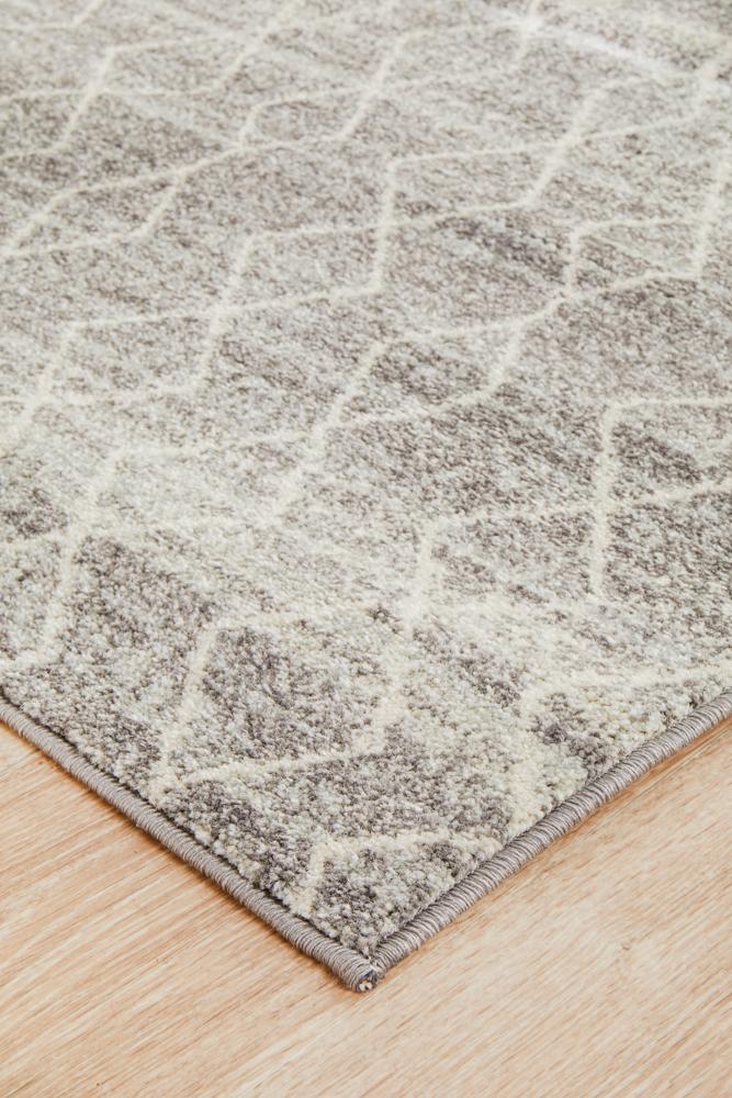Evoke Remy Silver Transitional Runner Rug Rug Culture