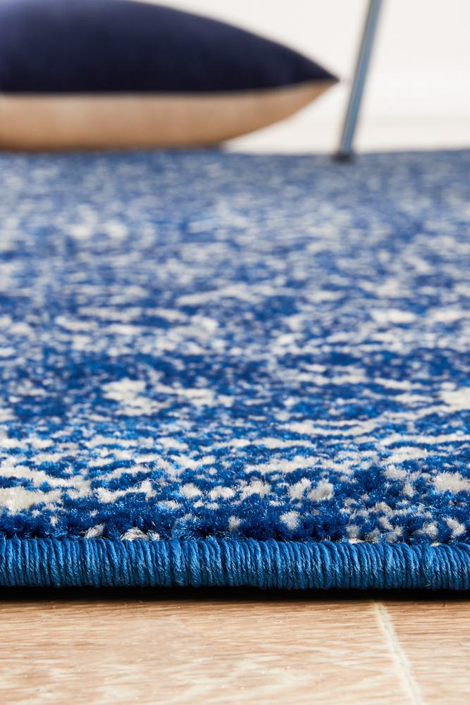 Evoke Artist Navy Transitional Round Rug Rug Culture