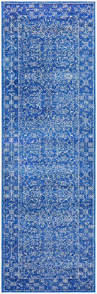 Evoke Artist Navy Transitional Runner Rug Rug Culture