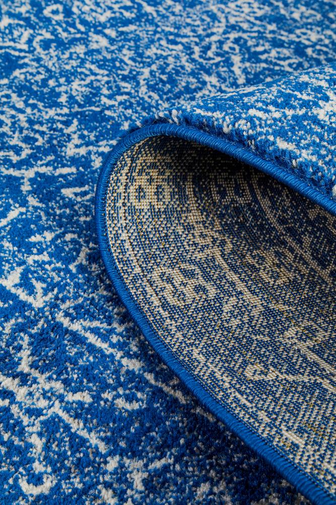 Evoke Artist Navy Transitional Runner Rug Rug Culture