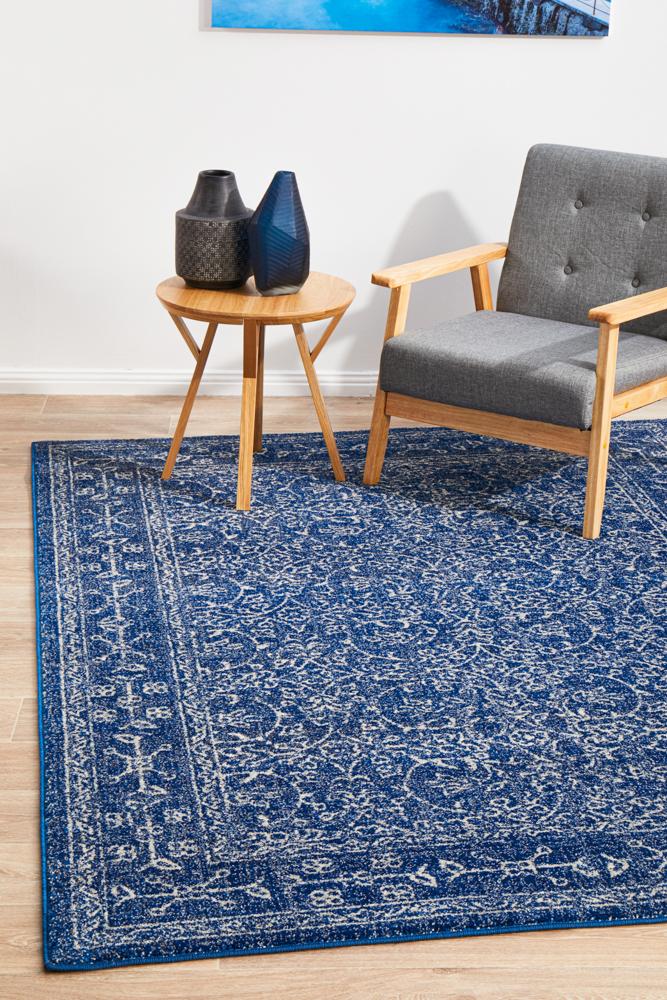 Evoke Artist Navy Transitional Rug Rug Culture