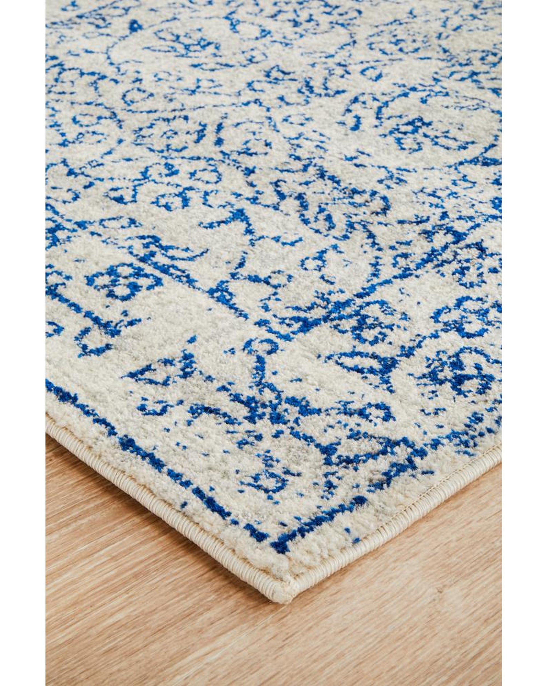 Evoke Whisper White Transitional Runner Rug Rug Culture