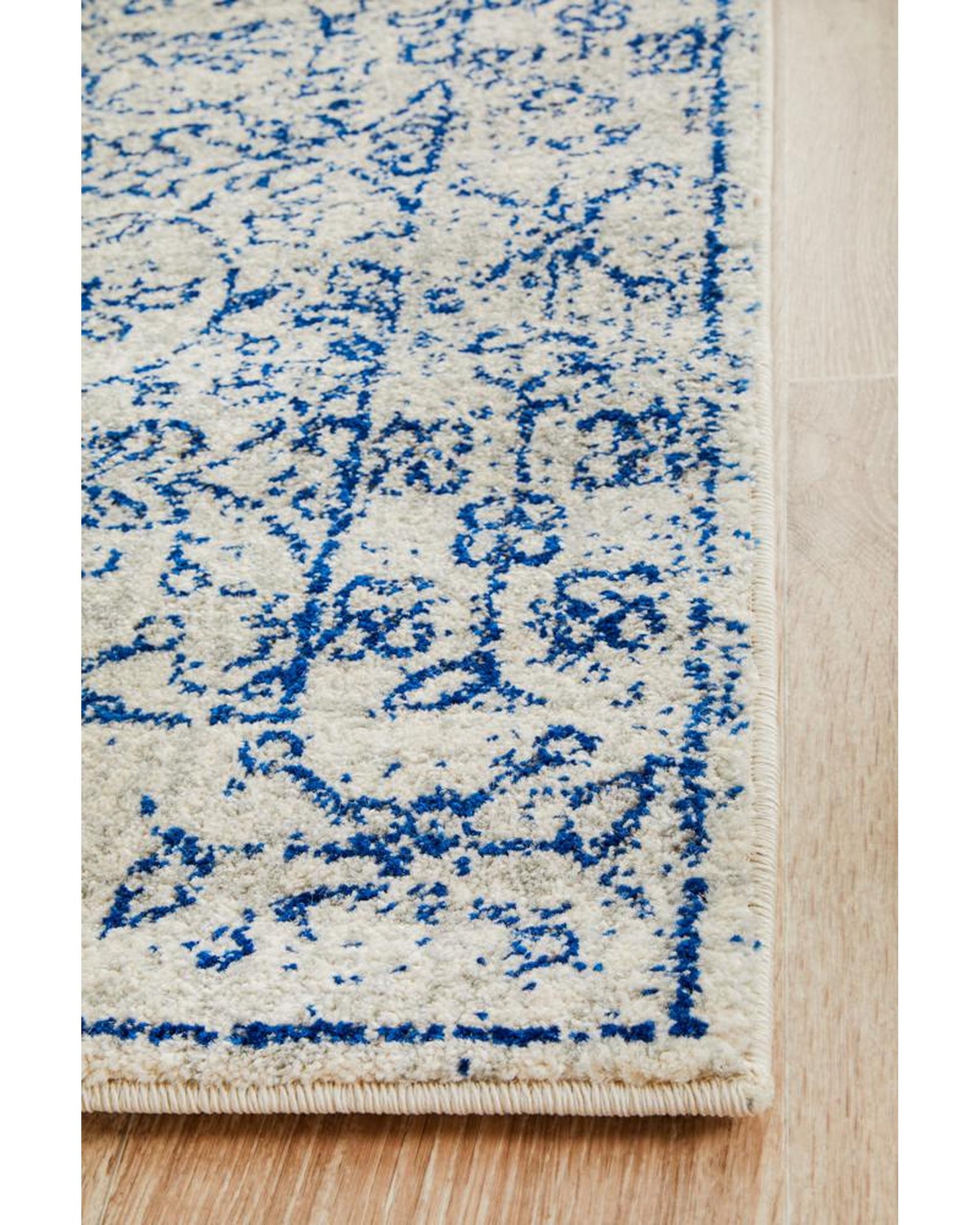 Evoke Whisper White Transitional Runner Rug Rug Culture