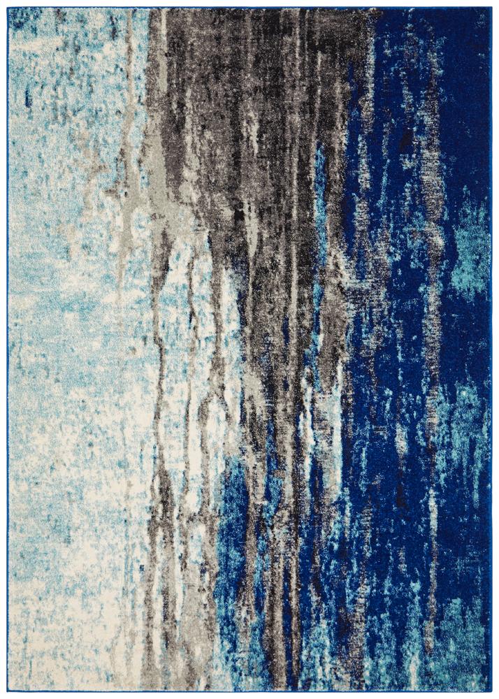 Evoke Transpose Blue Transitional Rug Rug Culture