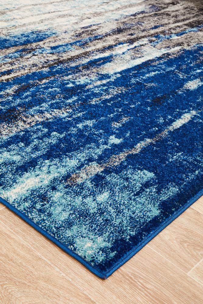 Evoke Transpose Blue Transitional Rug Rug Culture