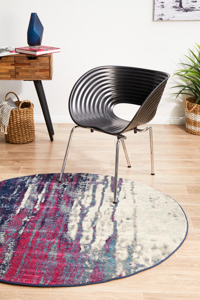 Evoke Bedrock Stone Transitional Round Rug Rug Culture
