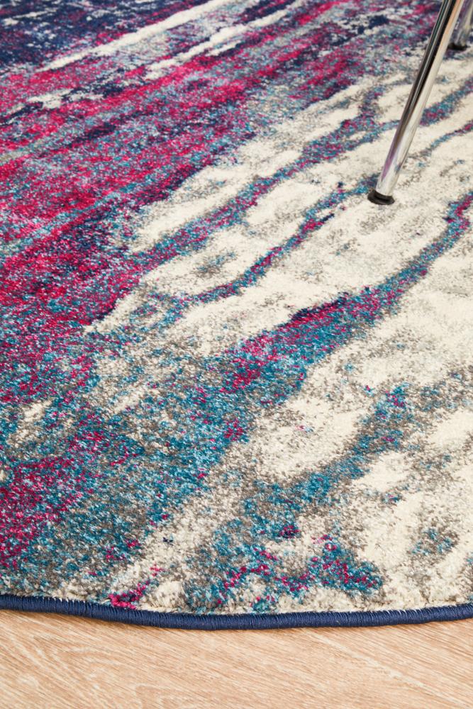 Evoke Bedrock Stone Transitional Round Rug Rug Culture