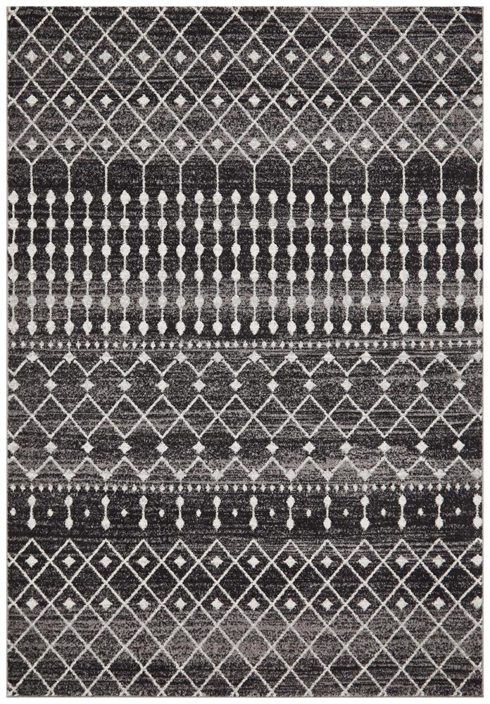 Evoke Simplicity Black Transitional Rug Rug Culture