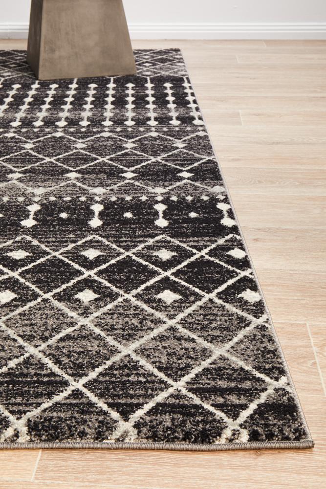 Evoke Simplicity Black Transitional Rug Rug Culture