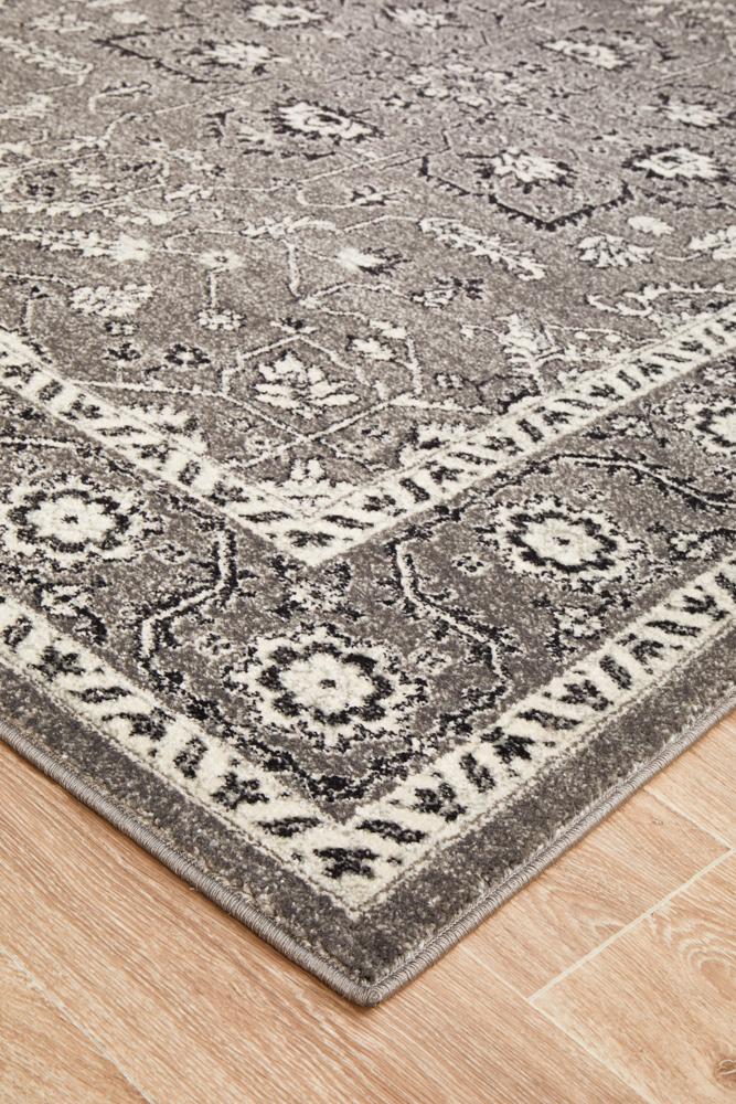 Evoke Stone Grey Transitional Rug Rug Culture