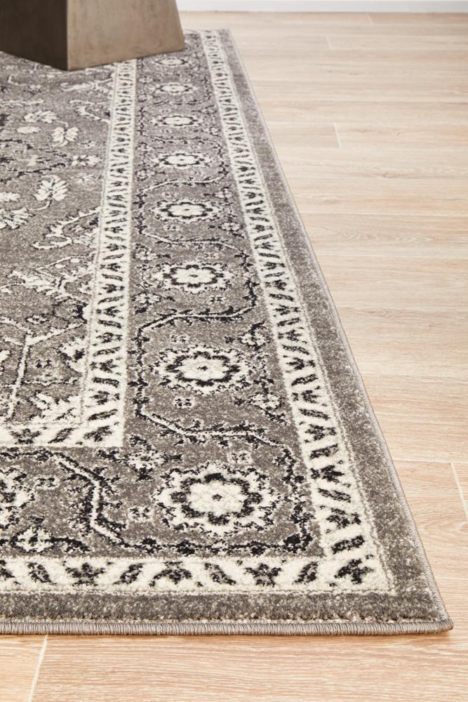 Evoke Stone Grey Transitional Rug Rug Culture