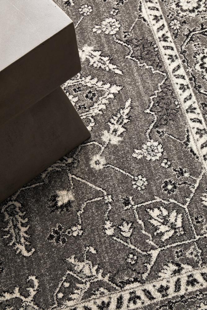 Evoke Stone Grey Transitional Rug Rug Culture