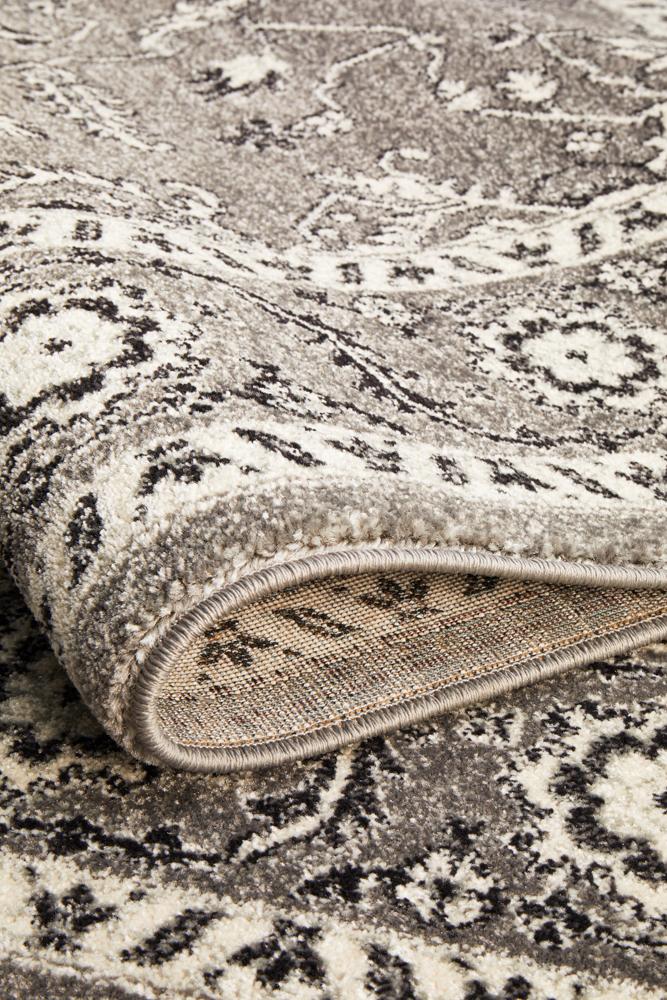 Evoke Stone Grey Transitional Rug Rug Culture