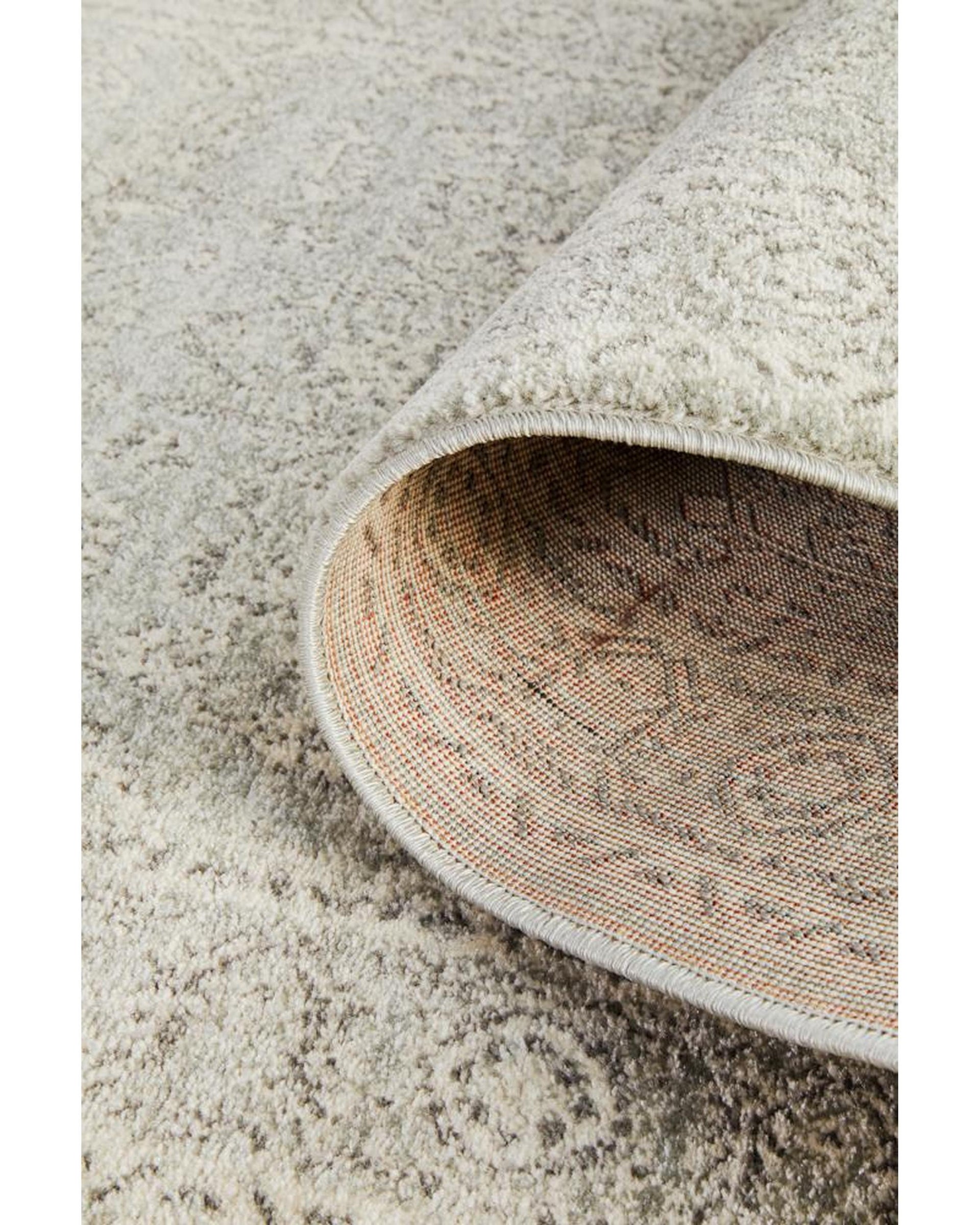 Evoke Silver Flower Transitional Runner Rug Rug Culture