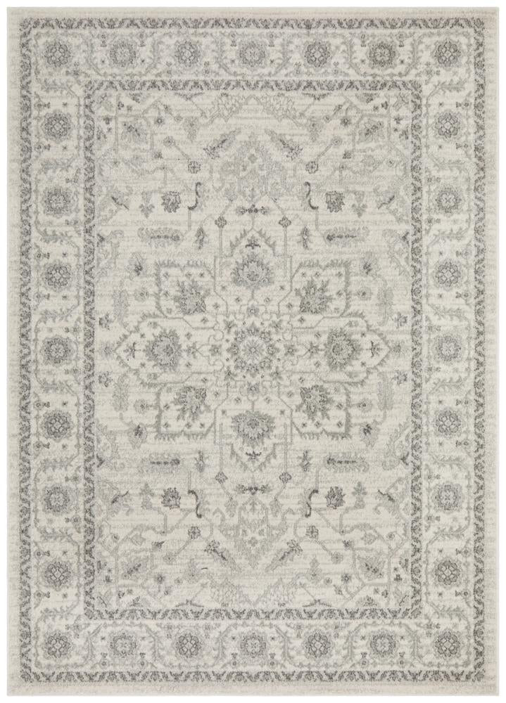 Evoke Winter White Transitional Rug Rug Culture