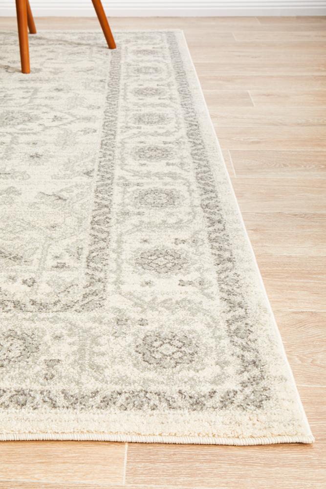 Evoke Winter White Transitional Rug Rug Culture