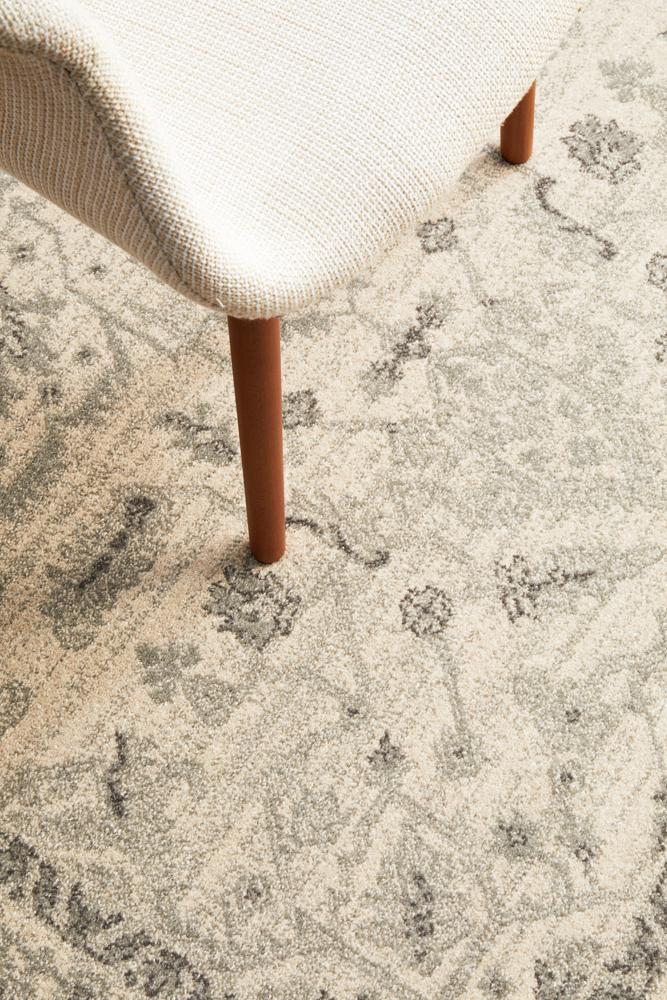 Evoke Winter White Transitional Rug Rug Culture