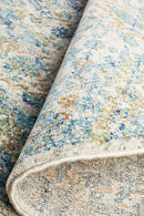 Evoke Duality Silver Transitional Round Rug Rug Culture