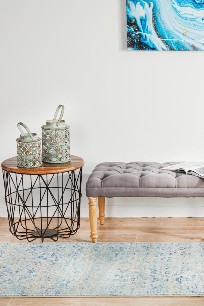 Evoke Duality Silver Transitional Runner Rug Rug Culture