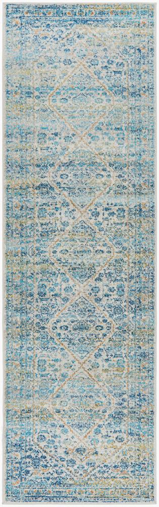 Evoke Duality Silver Transitional Runner Rug Rug Culture