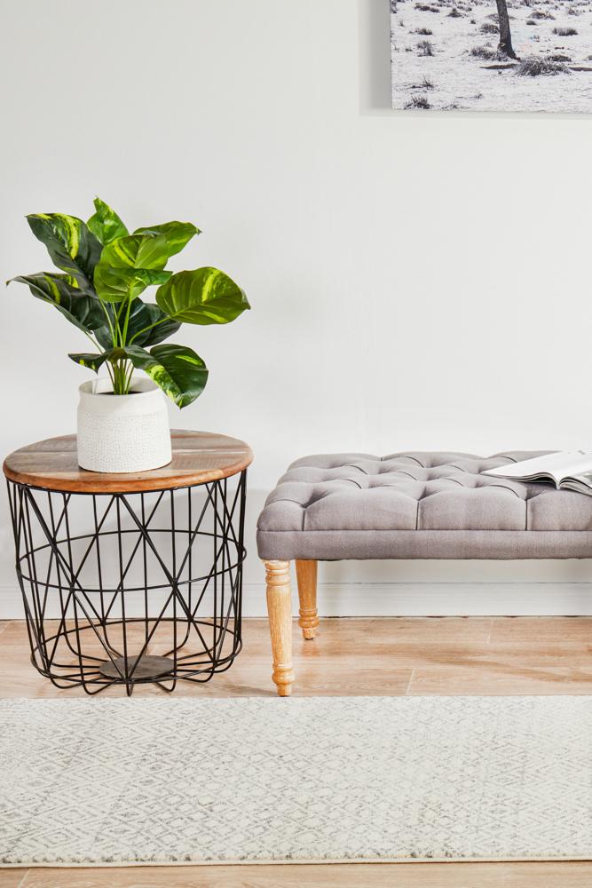 Evoke Diamond Grey Transitional Runner Rug Rug Culture