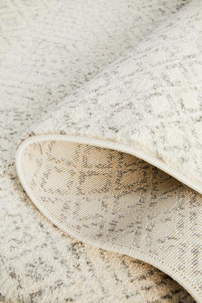 Evoke Diamond Grey Transitional Runner Rug Rug Culture