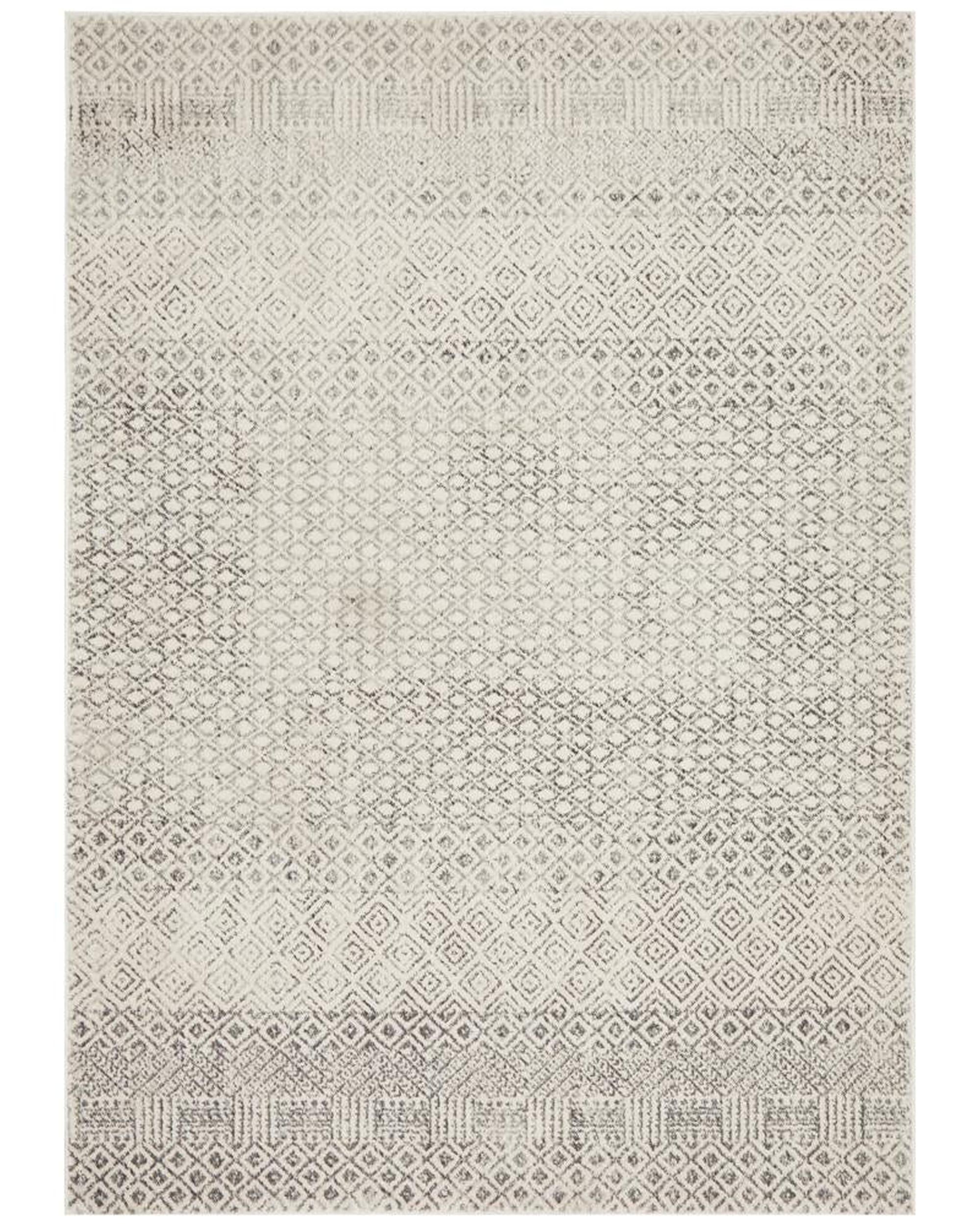 Evoke Diamond Grey Transitional Rug Rug Culture