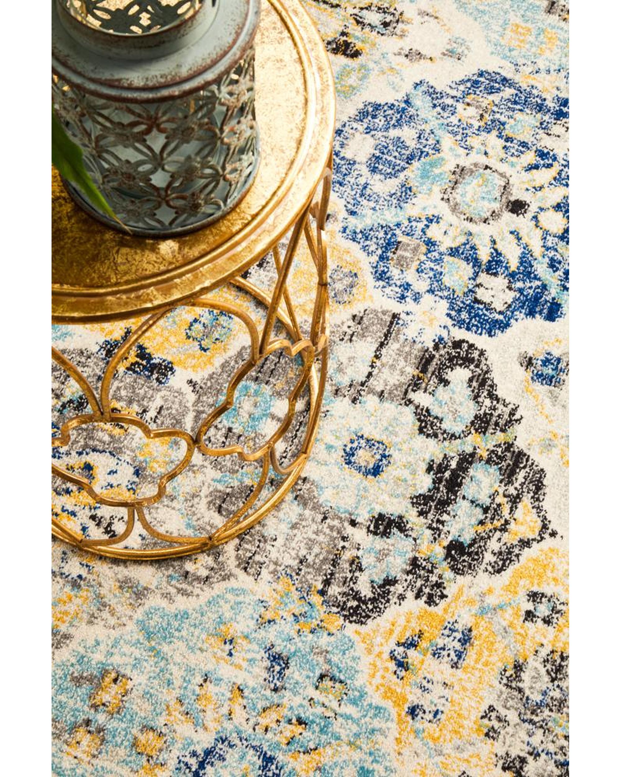 Evoke Poppy Multi Transitional Round Rug Rug Culture