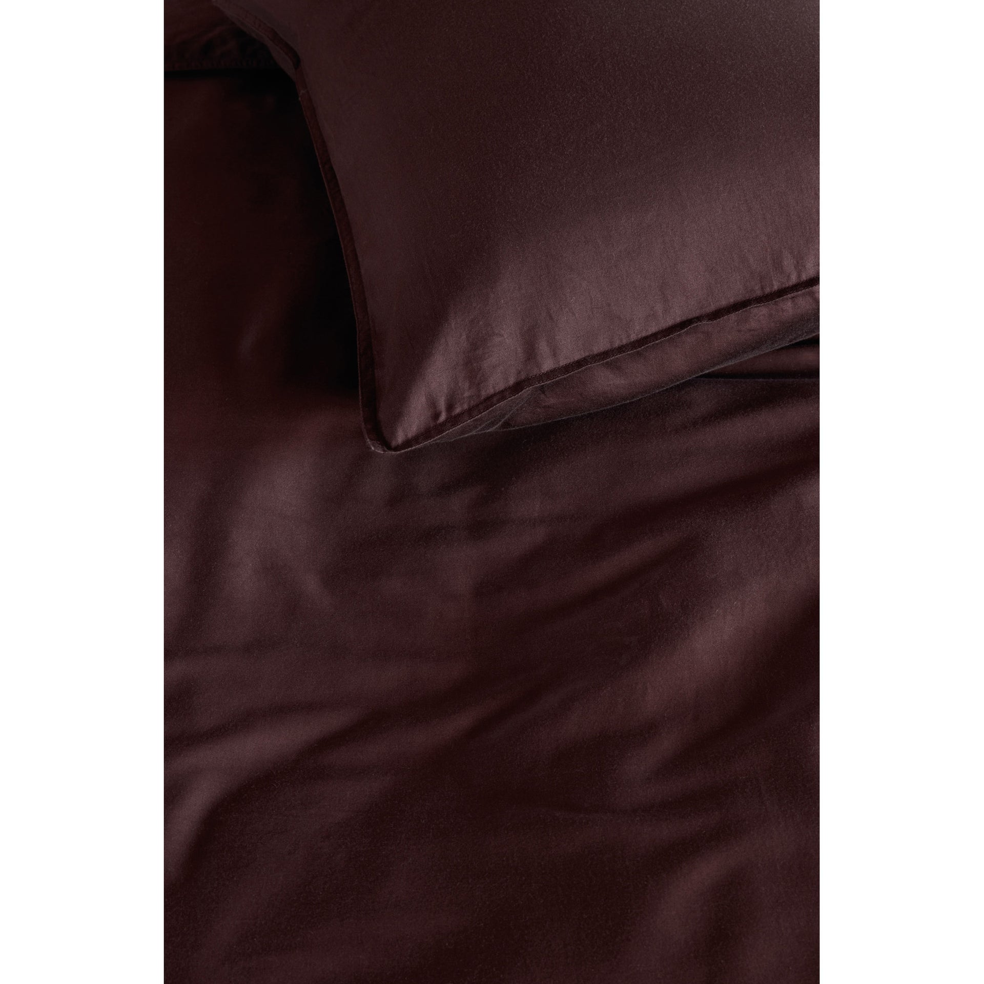 vtWomen Dark Red Earth Cotton Sateen Quilt Cover Set vtWomen