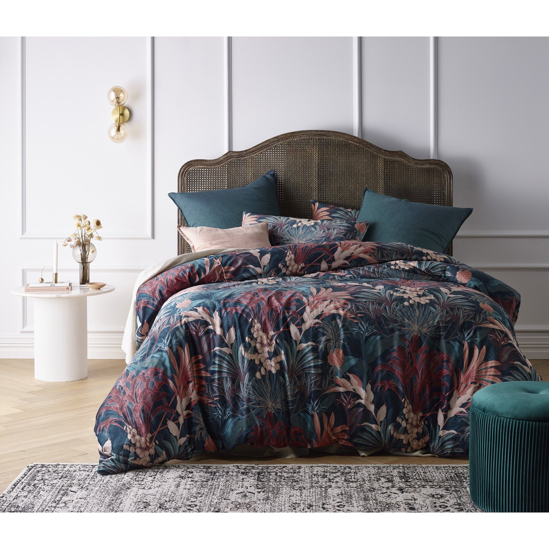 Vintage Design Etheridge Printed Velvet Quilt Cover Sets Vintage Design