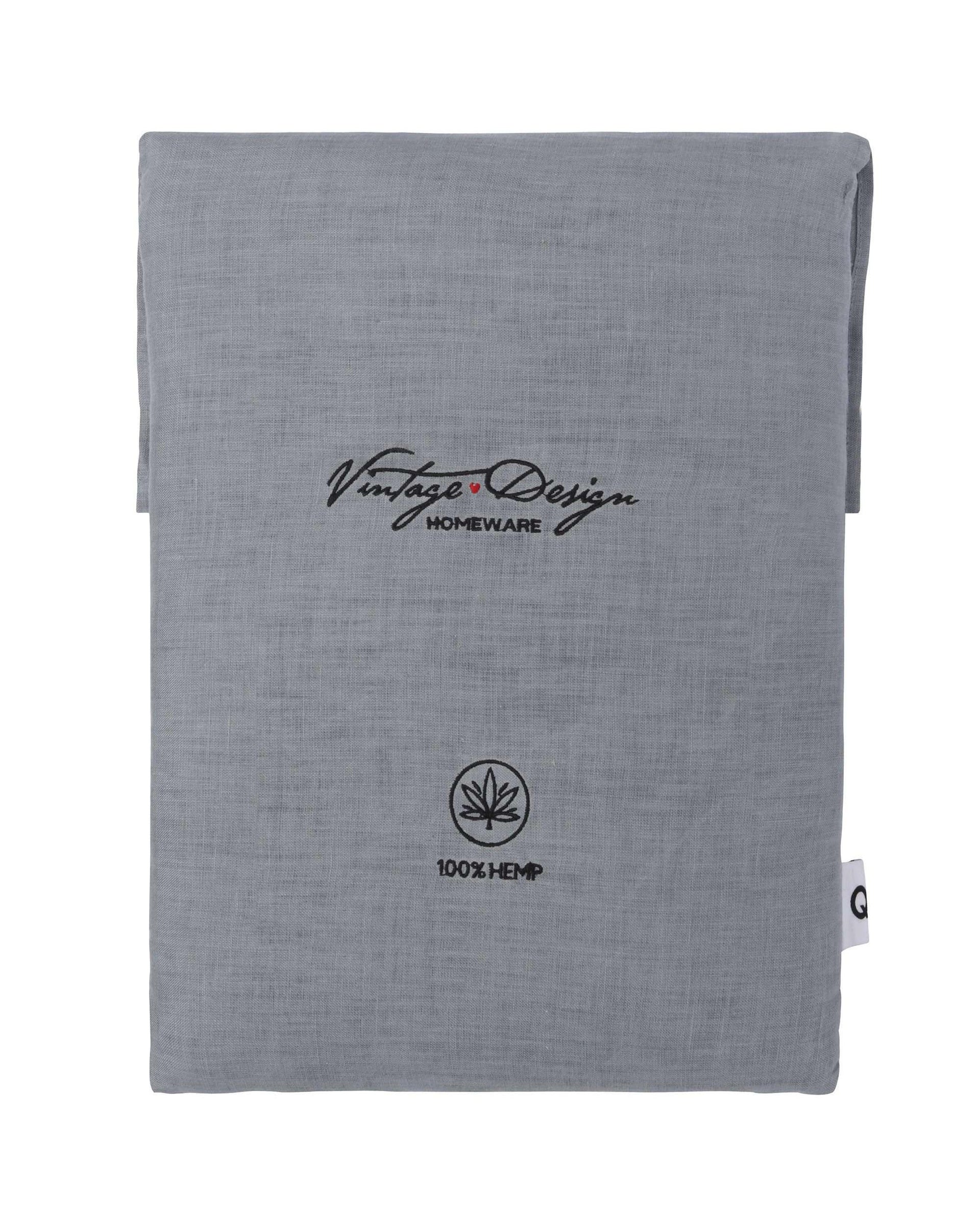 Vintage Design Eucalyptus 100% Hemp Quilt Cover Set Vintage Design