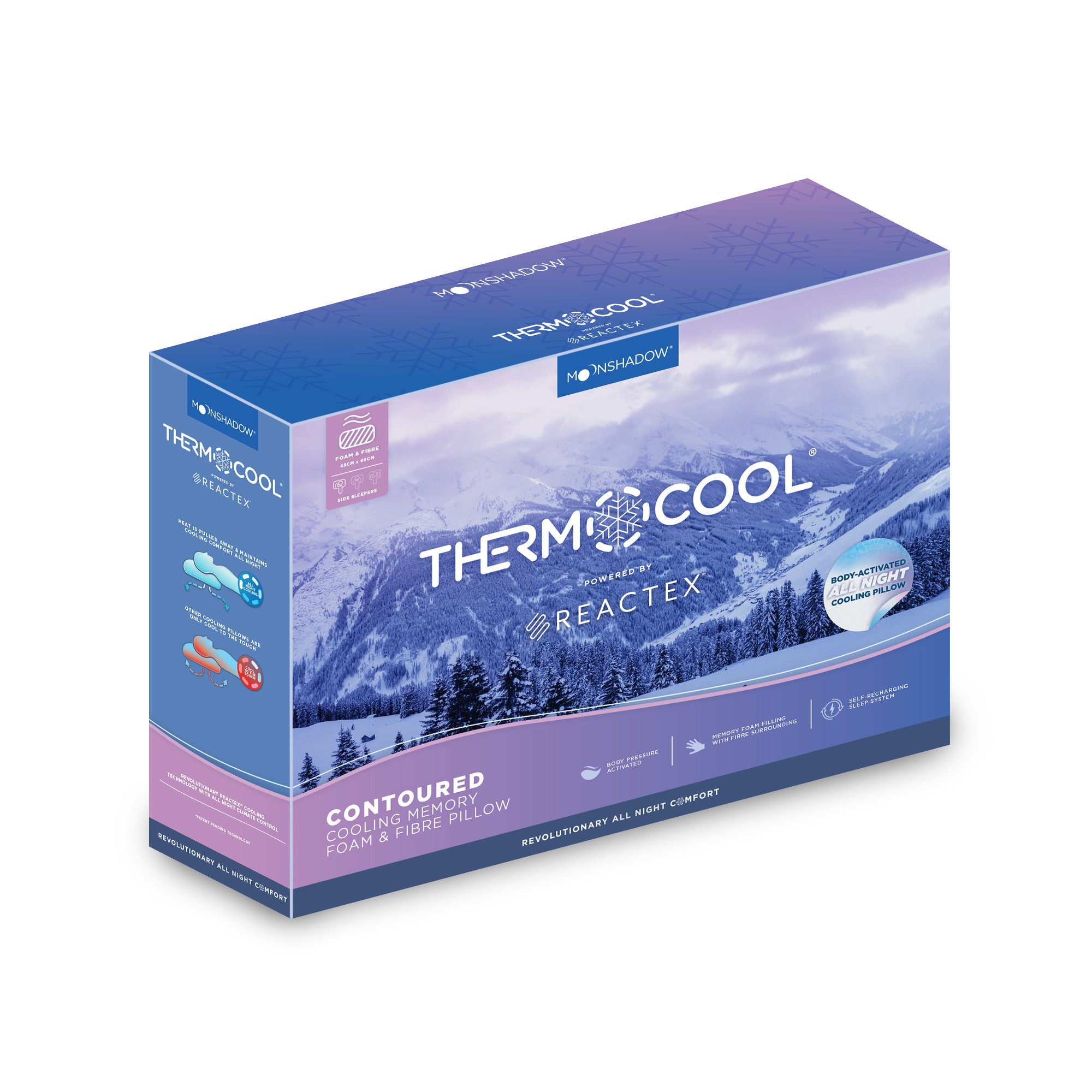 Moonshadow Contoured Thermocool Pillow Moonshadow