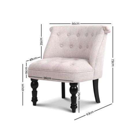 French Lorraine Accent Chair - 3 Colours Artiss