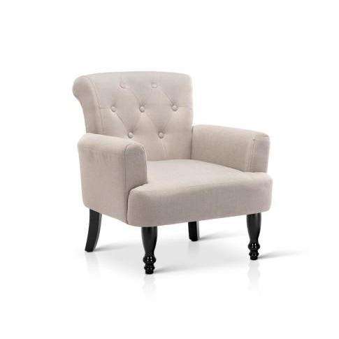 French Lorraine Winged Accent Chair - 3 Colours Artiss