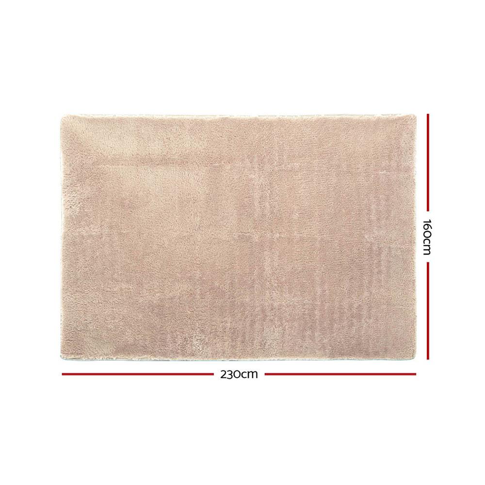 Shaggy Rug 160x230cm Beige Artiss