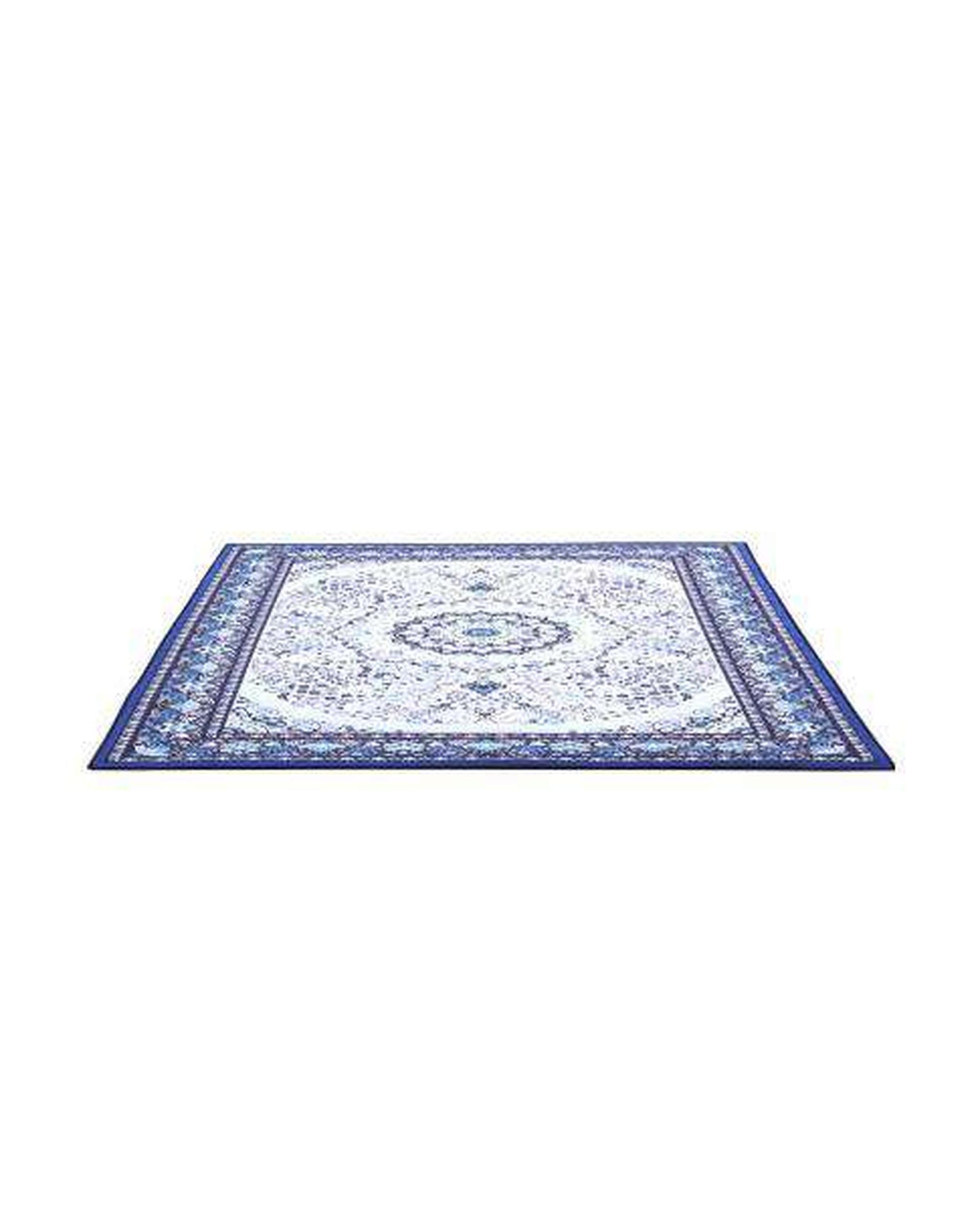 Short Pile Floor Rug Gaspar Blue Artiss